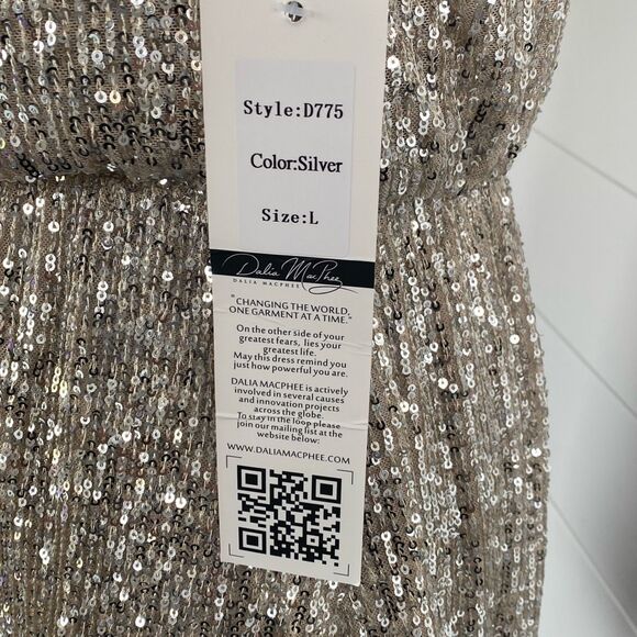 Dalia MacPhee Gold Sequin Embellished Mini Dress - Picture 8 of 10